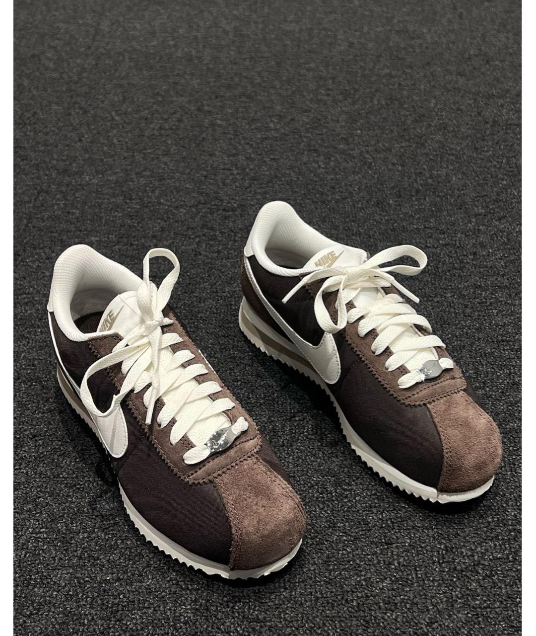 NIKE Коричневые замшевые кроссовки, фото 2