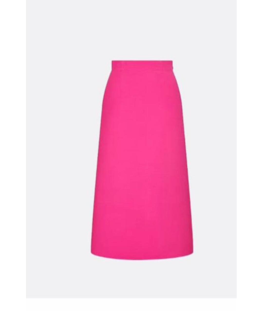 CHRISTIAN DIOR Розовый креповый костюм с юбками, фото 2