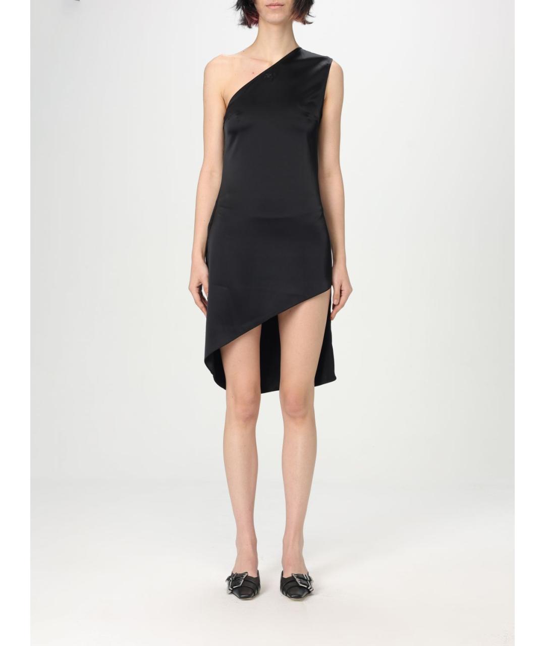 COURREGES Черное ацетатное платье, фото 2