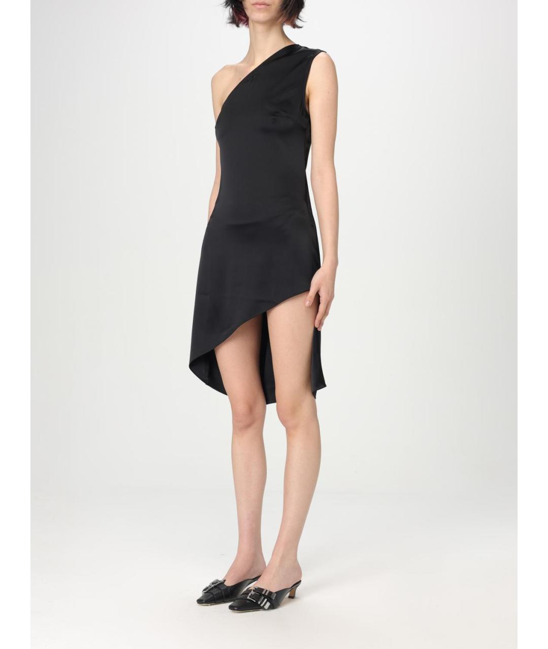 COURREGES Черное ацетатное платье, фото 4
