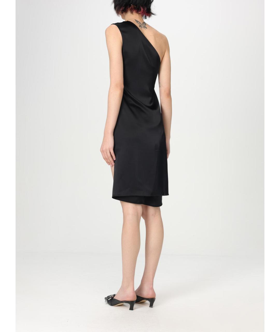 COURREGES Черное ацетатное платье, фото 3