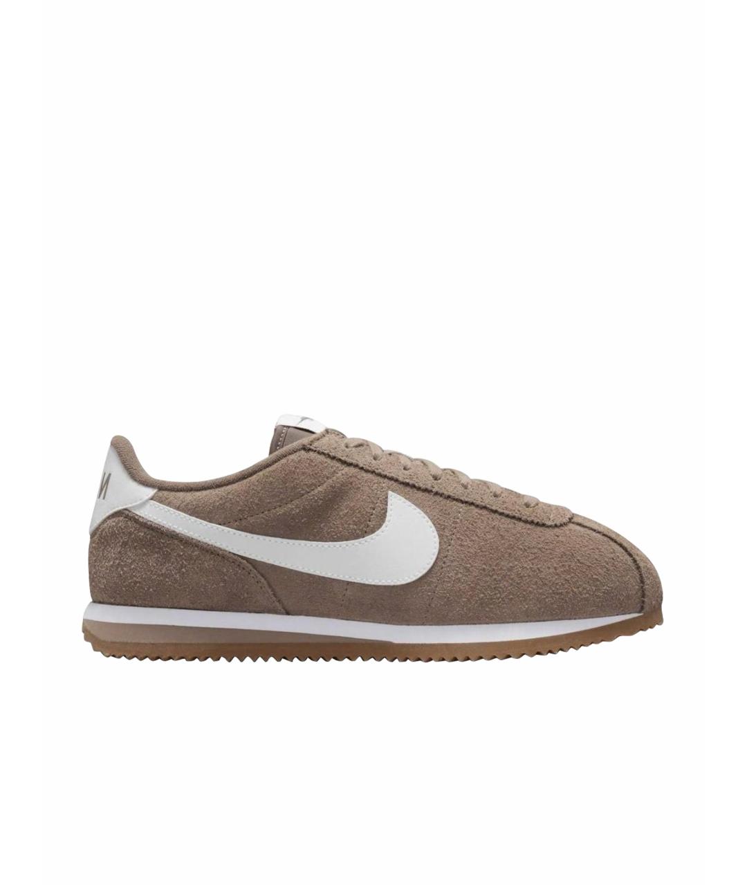 NIKE Коричневые замшевые кроссовки, фото 1