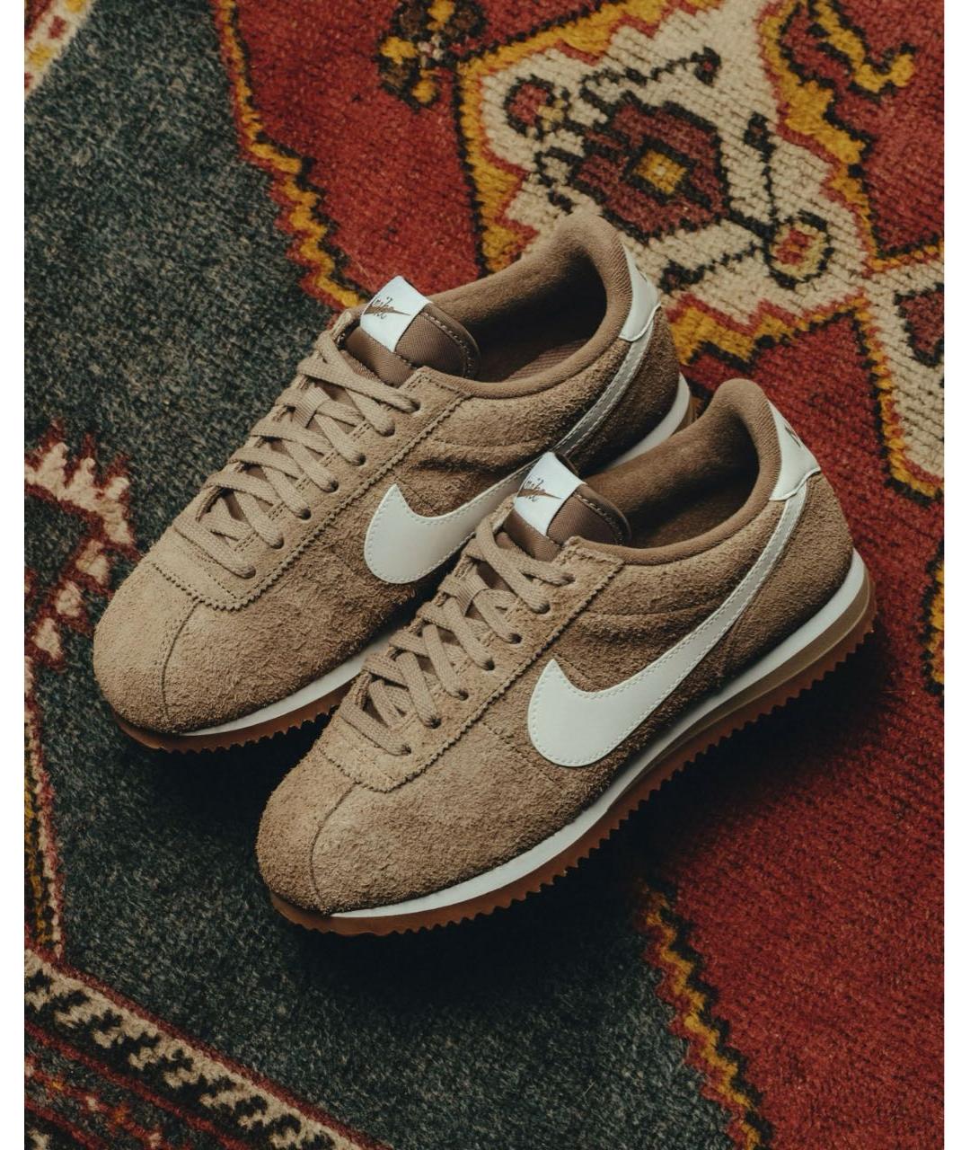 NIKE Коричневые замшевые кроссовки, фото 2