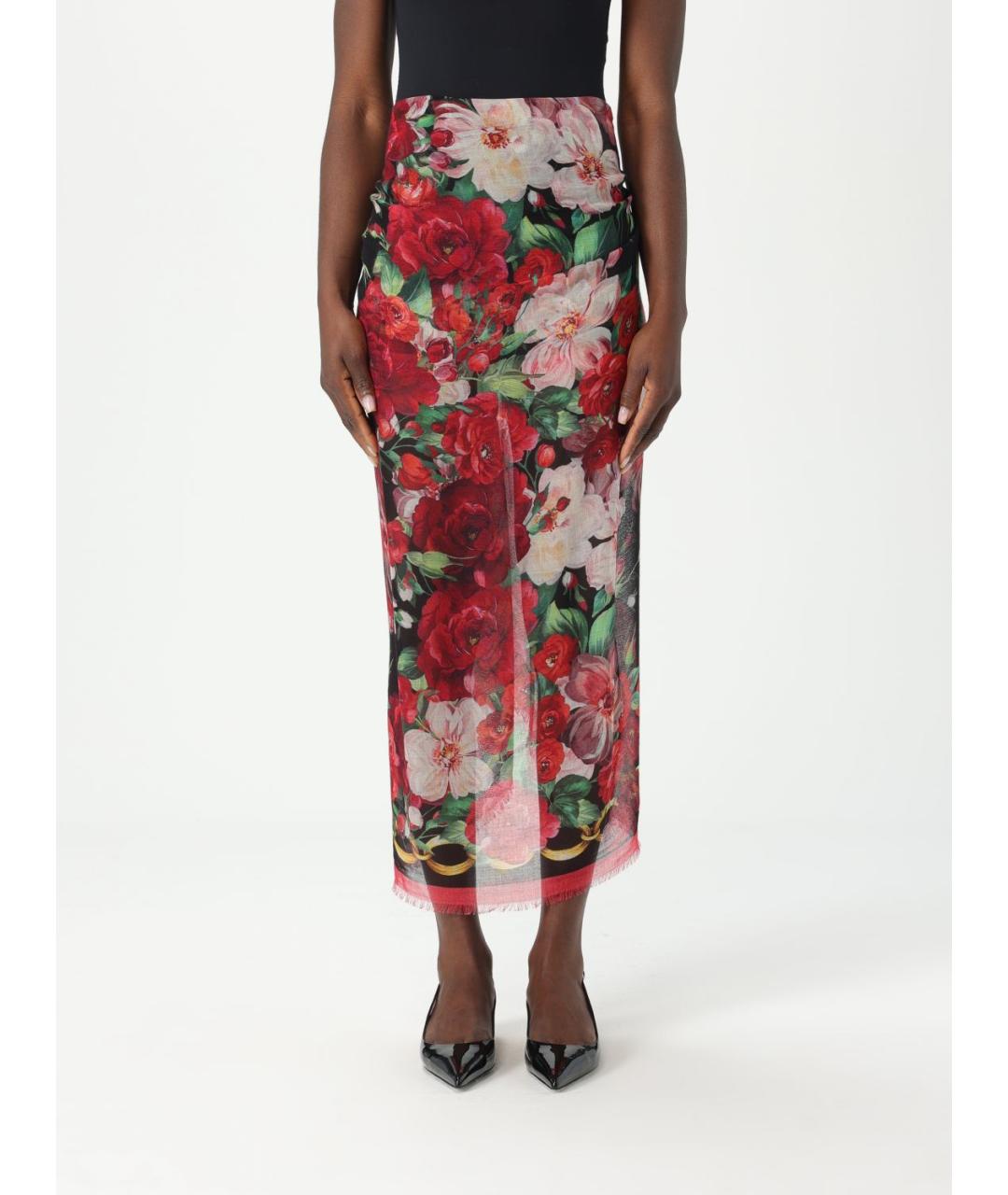 DOLCE&GABBANA Мульти шелковый платок, фото 2