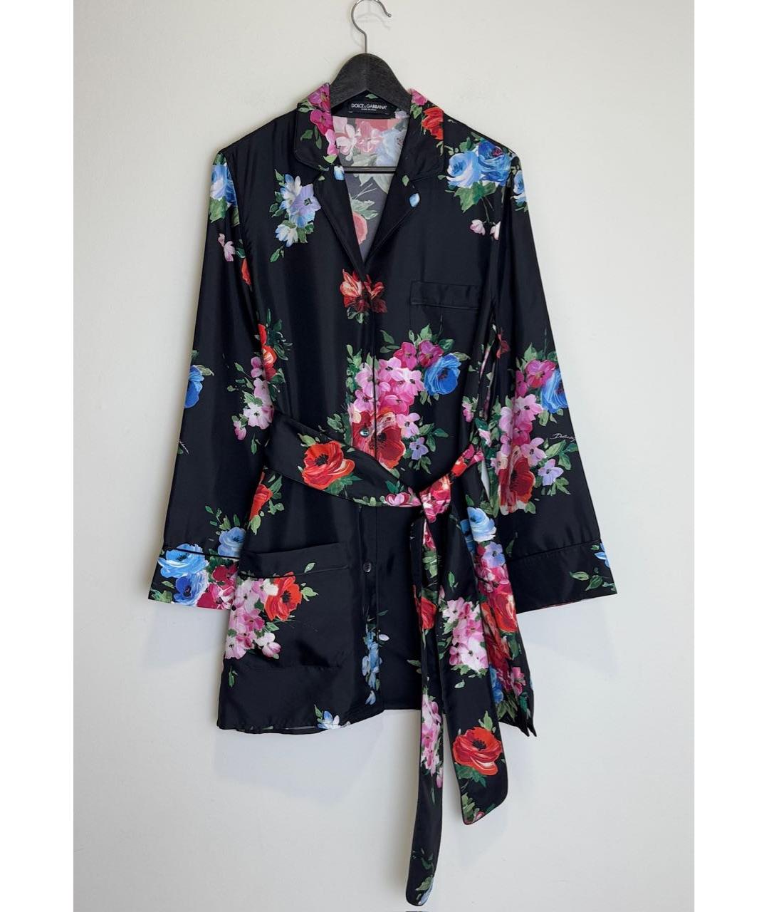 DOLCE&GABBANA Мульти шелковое вечернее платье, фото 9