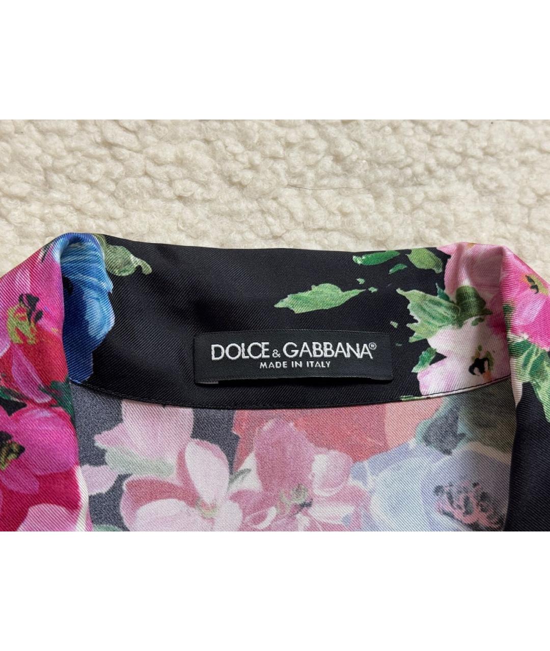 DOLCE&GABBANA Мульти шелковое вечернее платье, фото 3