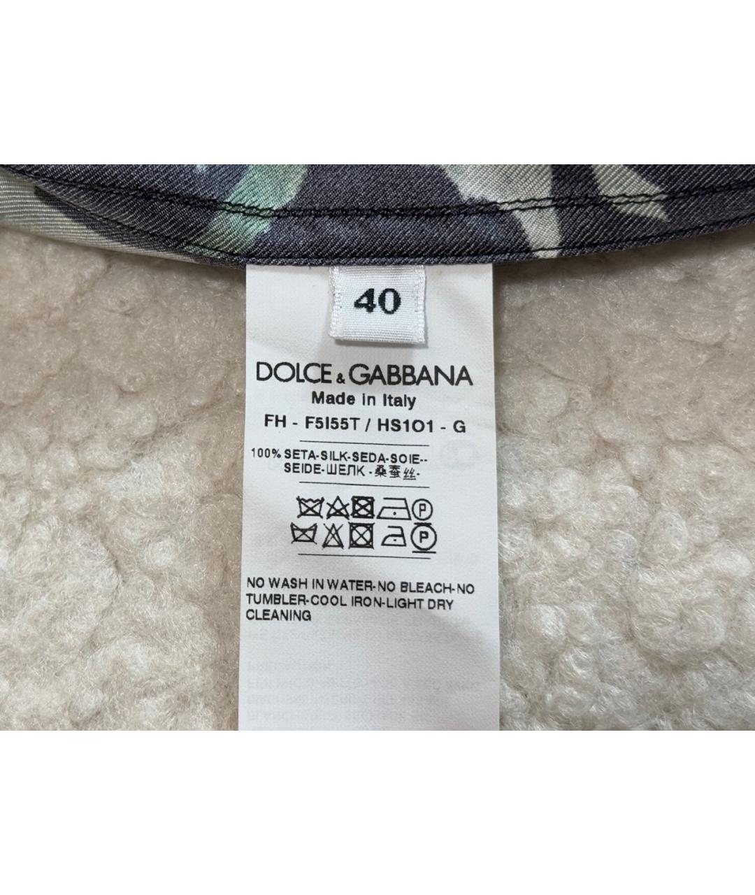 DOLCE&GABBANA Мульти шелковое вечернее платье, фото 4
