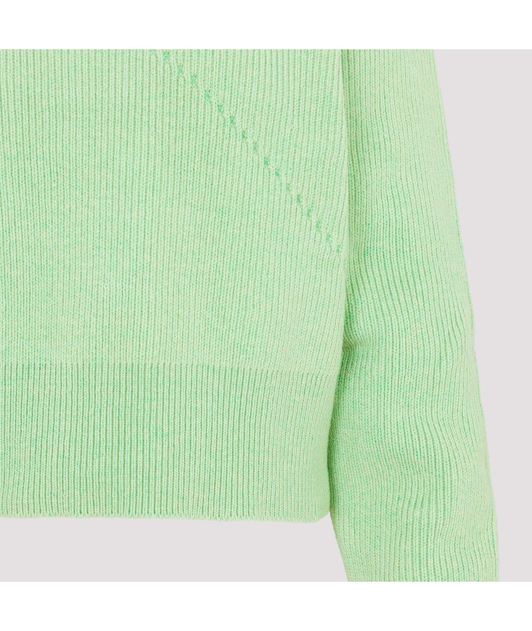 BOTTEGA VENETA Зеленый кашемировый джемпер / свитер, фото 4