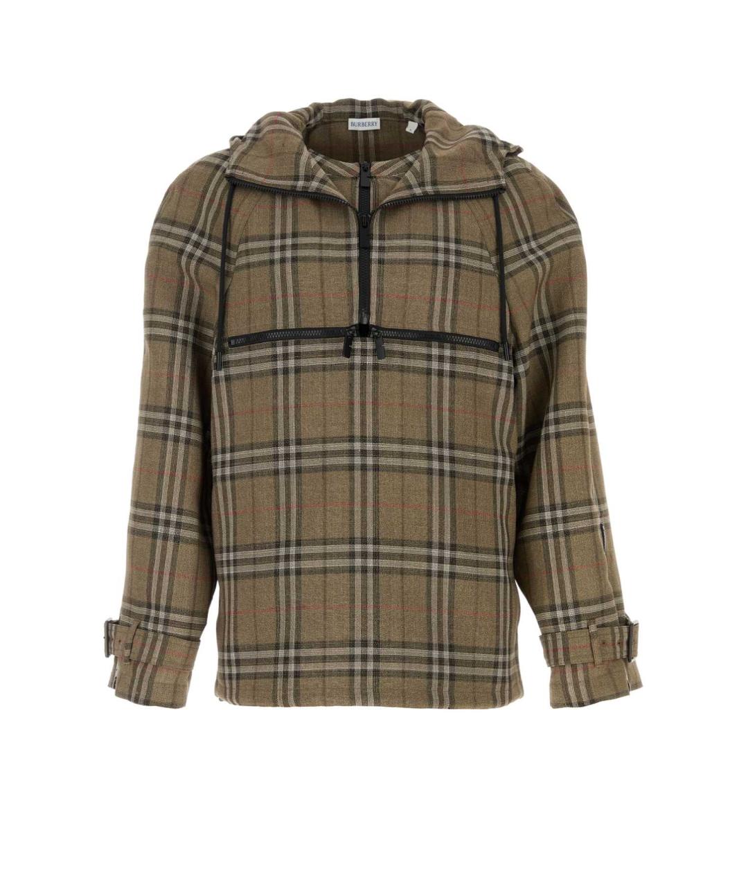 BURBERRY Бежевая вискозная куртка, фото 1