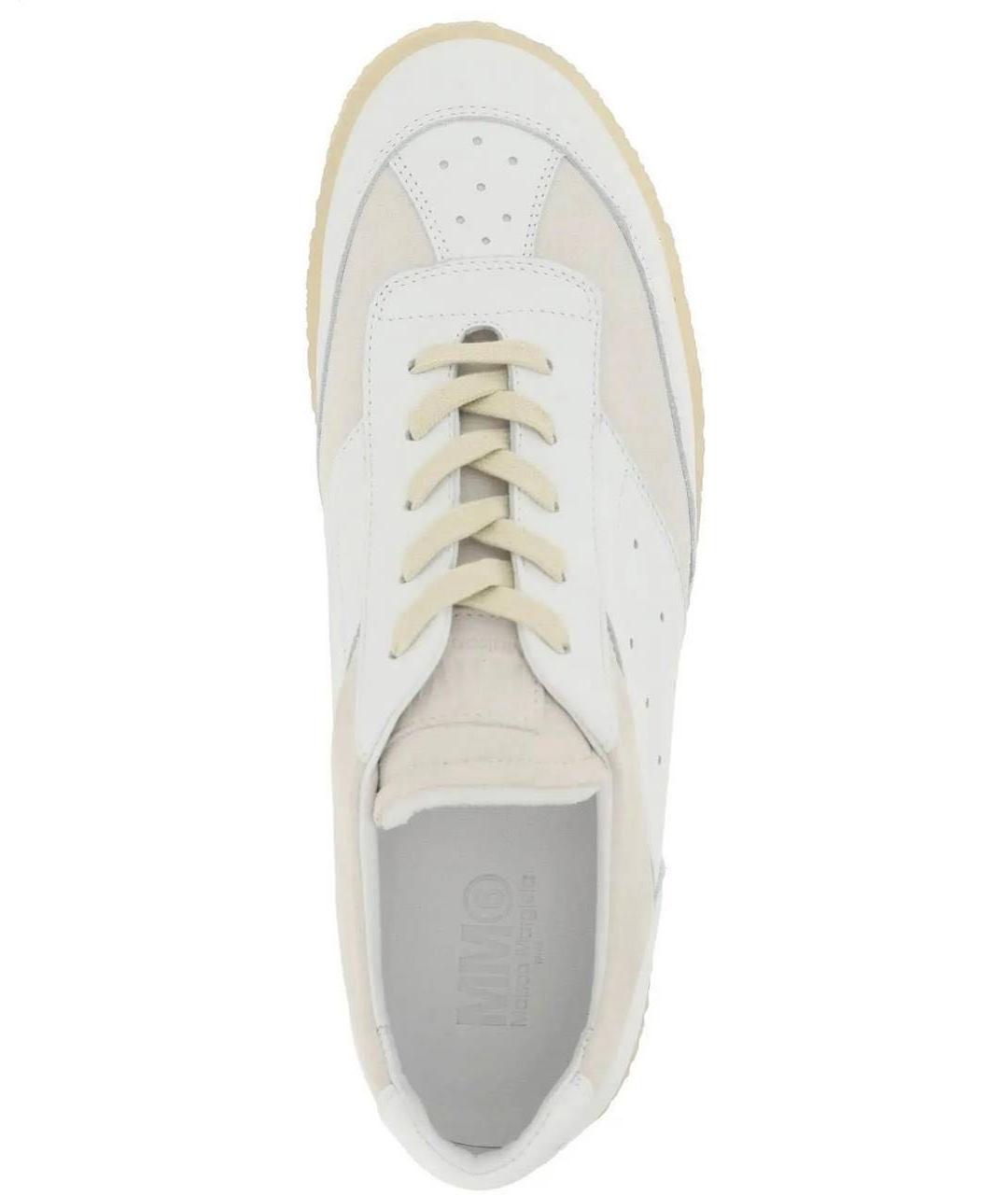 MM6 MAISON MARGIELA Белые кожаные кеды, фото 2