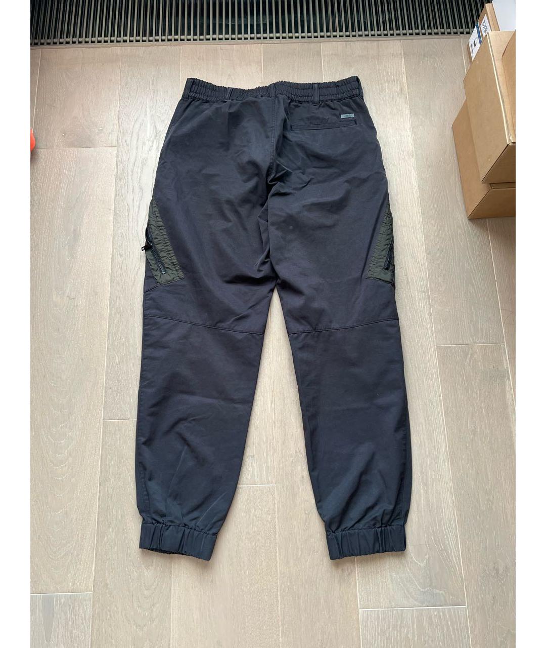 ARMANI EXCHANGE Антрацитовые полиэстеровые повседневные брюки, фото 7