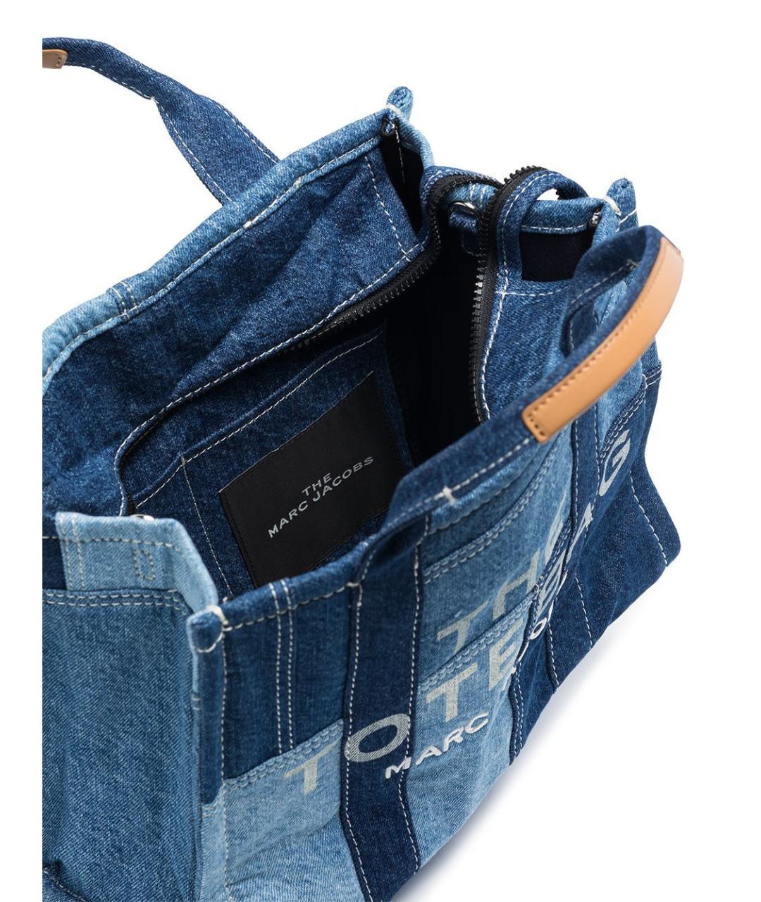 MARC JACOBS Синяя хлопковая сумка тоут, фото 5
