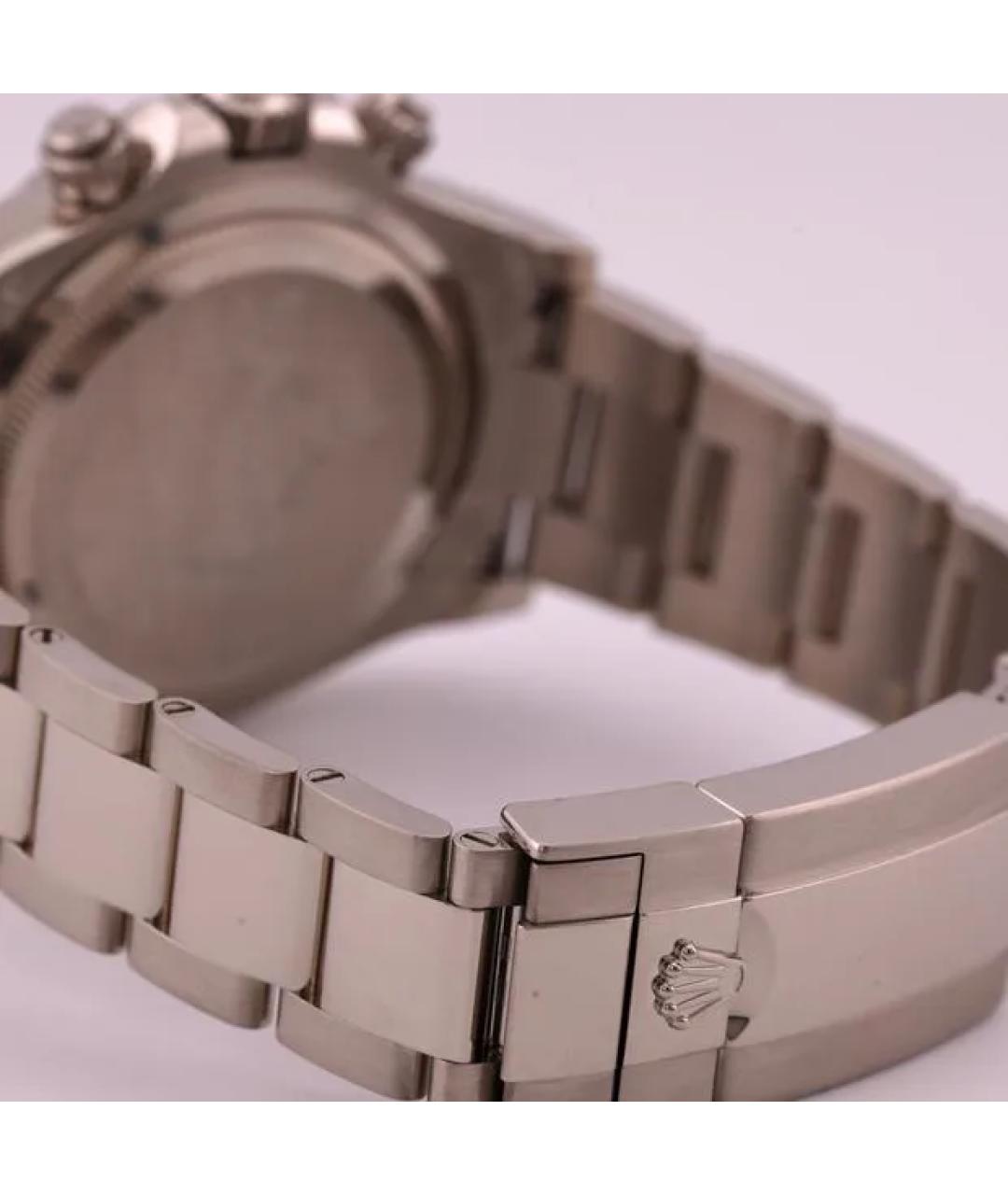 ROLEX Черные часы из белого золота, фото 7