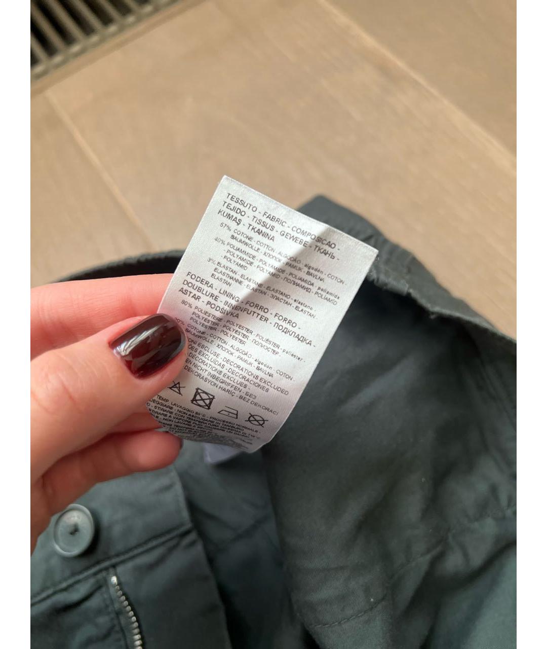 ARMANI EXCHANGE Хаки хлопковые повседневные брюки, фото 6