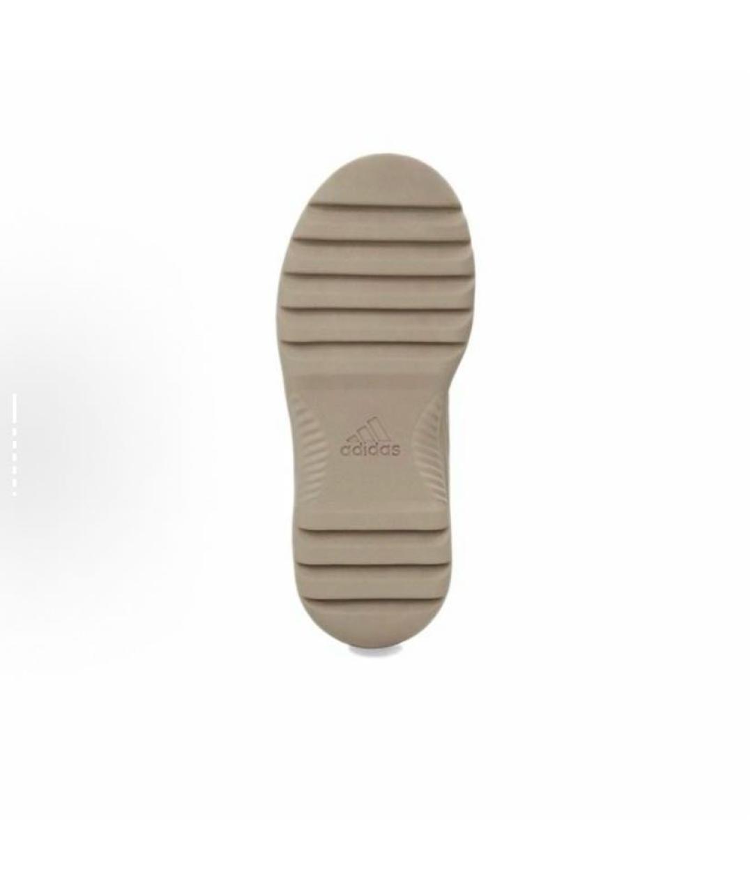 ADIDAS YEEZY Бежевые замшевые кроссовки, фото 6