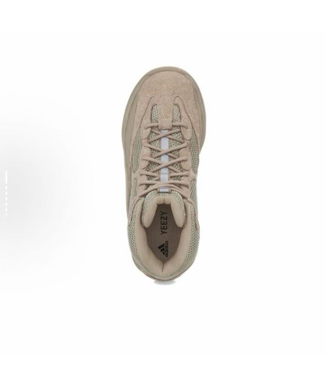 ADIDAS YEEZY Бежевые замшевые кроссовки, фото 5