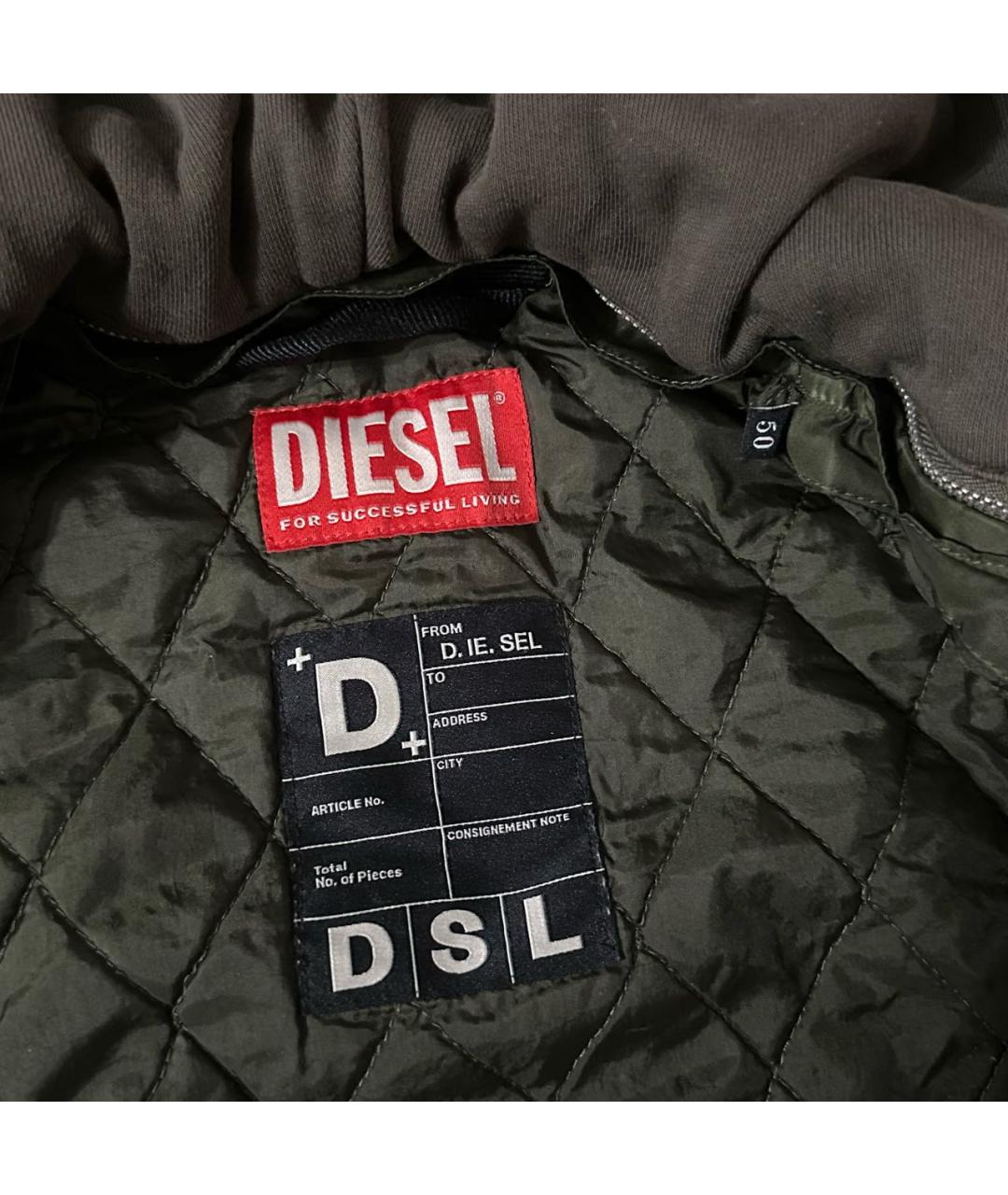 DIESEL Зеленая полиамидовая куртка, фото 8