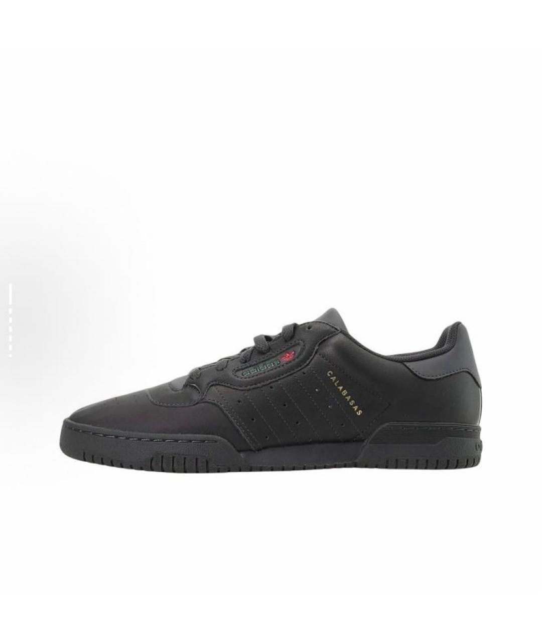 ADIDAS YEEZY Черные кожаные кроссовки, фото 3