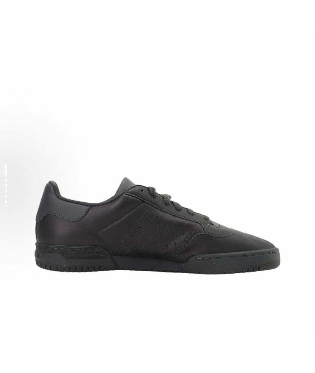 ADIDAS YEEZY Черные кожаные кроссовки, фото 4