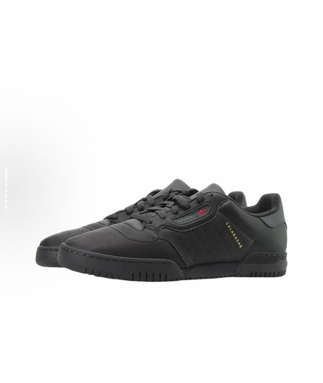 ADIDAS YEEZY Черные кожаные кроссовки, фото 5