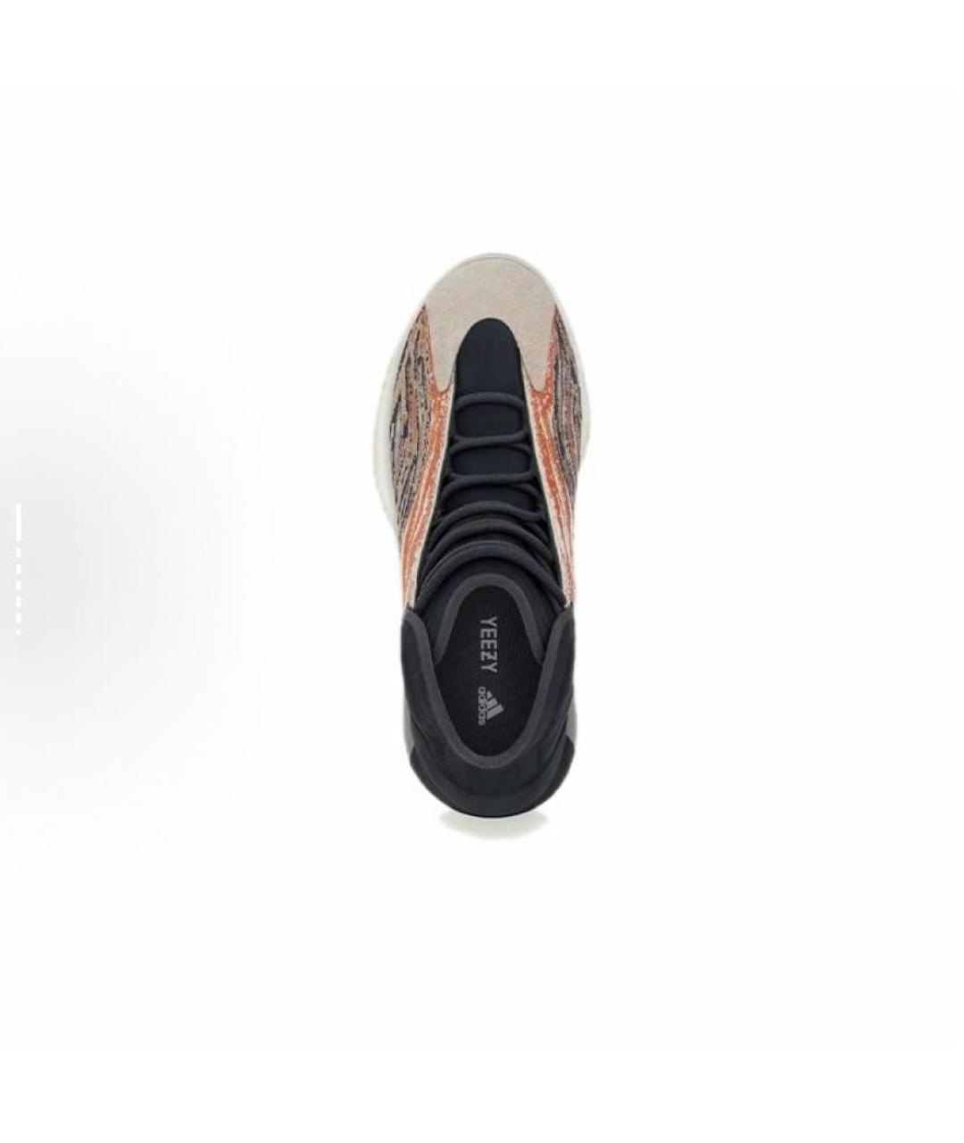 ADIDAS YEEZY Оранжевое текстильные кроссовки, фото 5