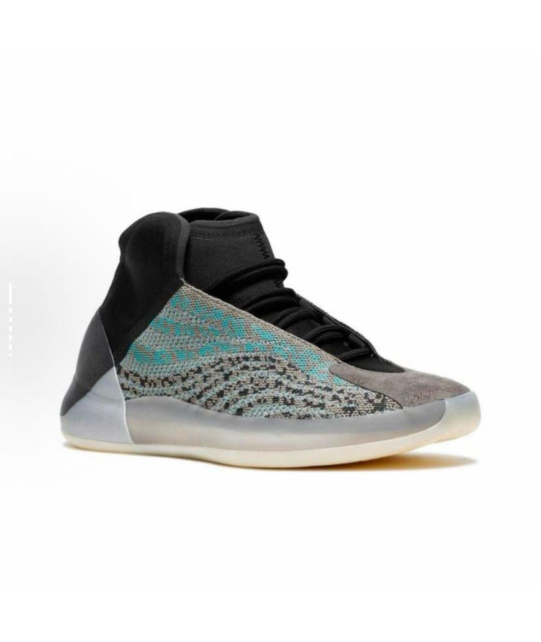 ADIDAS YEEZY Серые текстильные кроссовки, фото 4