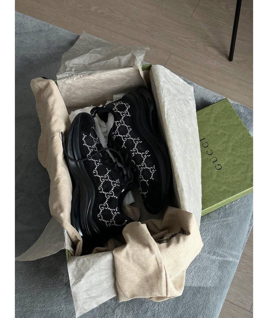 GUCCI Черные кроссовки, фото 3