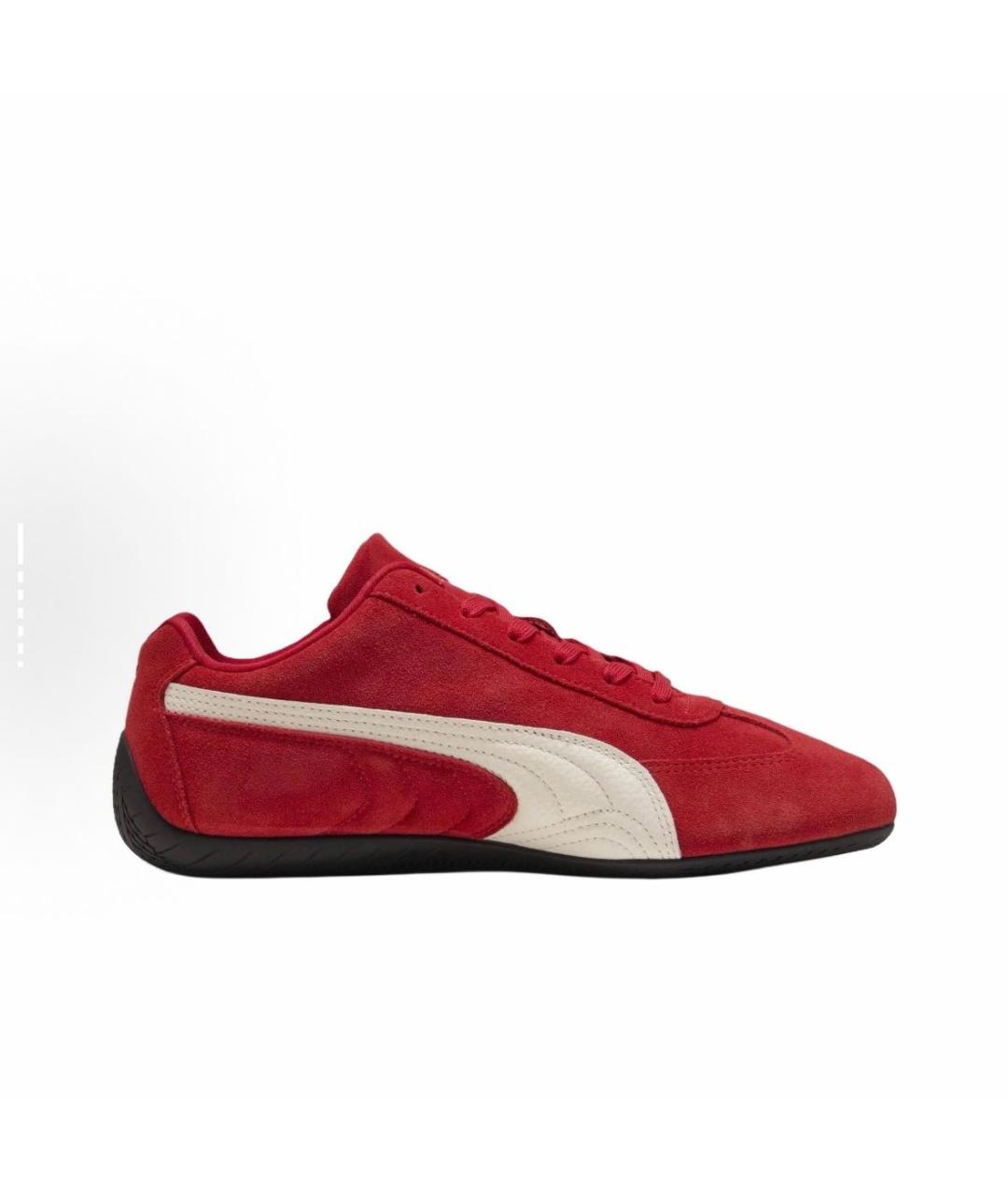 PUMA Красные замшевые низкие кроссовки / кеды, фото 5