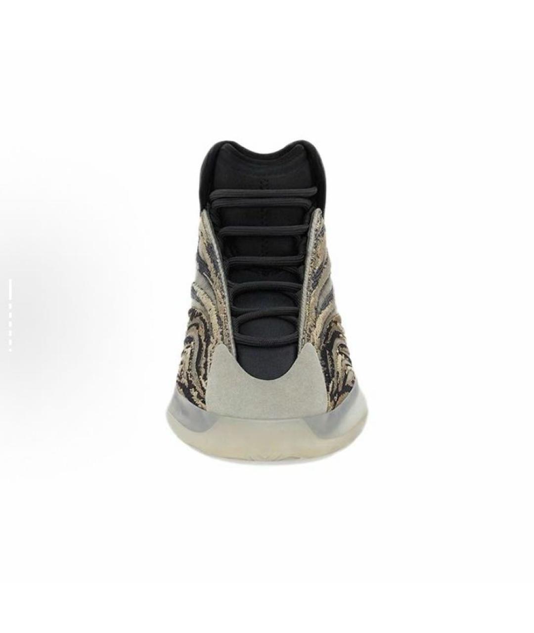 ADIDAS YEEZY Коричневые текстильные кроссовки, фото 4