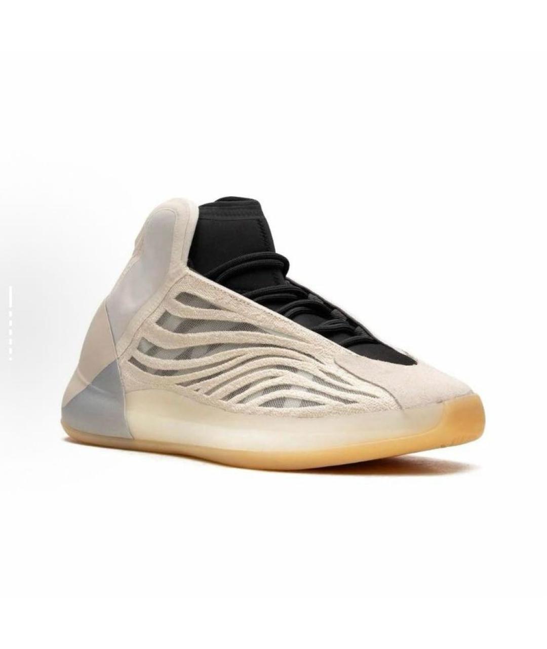 ADIDAS YEEZY Бежевые текстильные кроссовки, фото 3