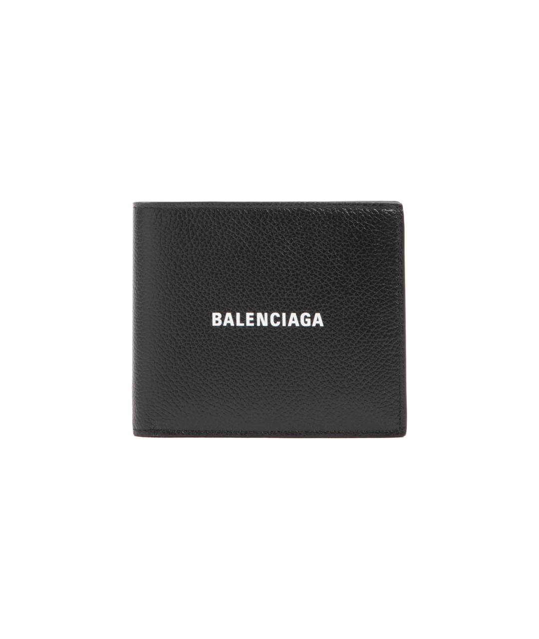 BALENCIAGA Черный кожаный кошелек, фото 1