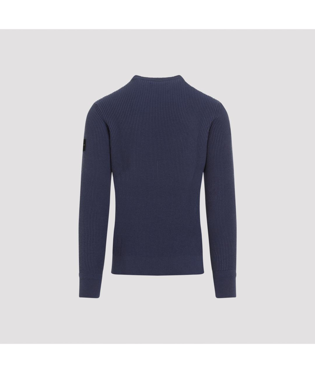 STONE ISLAND Синий шерстяной джемпер / свитер, фото 4