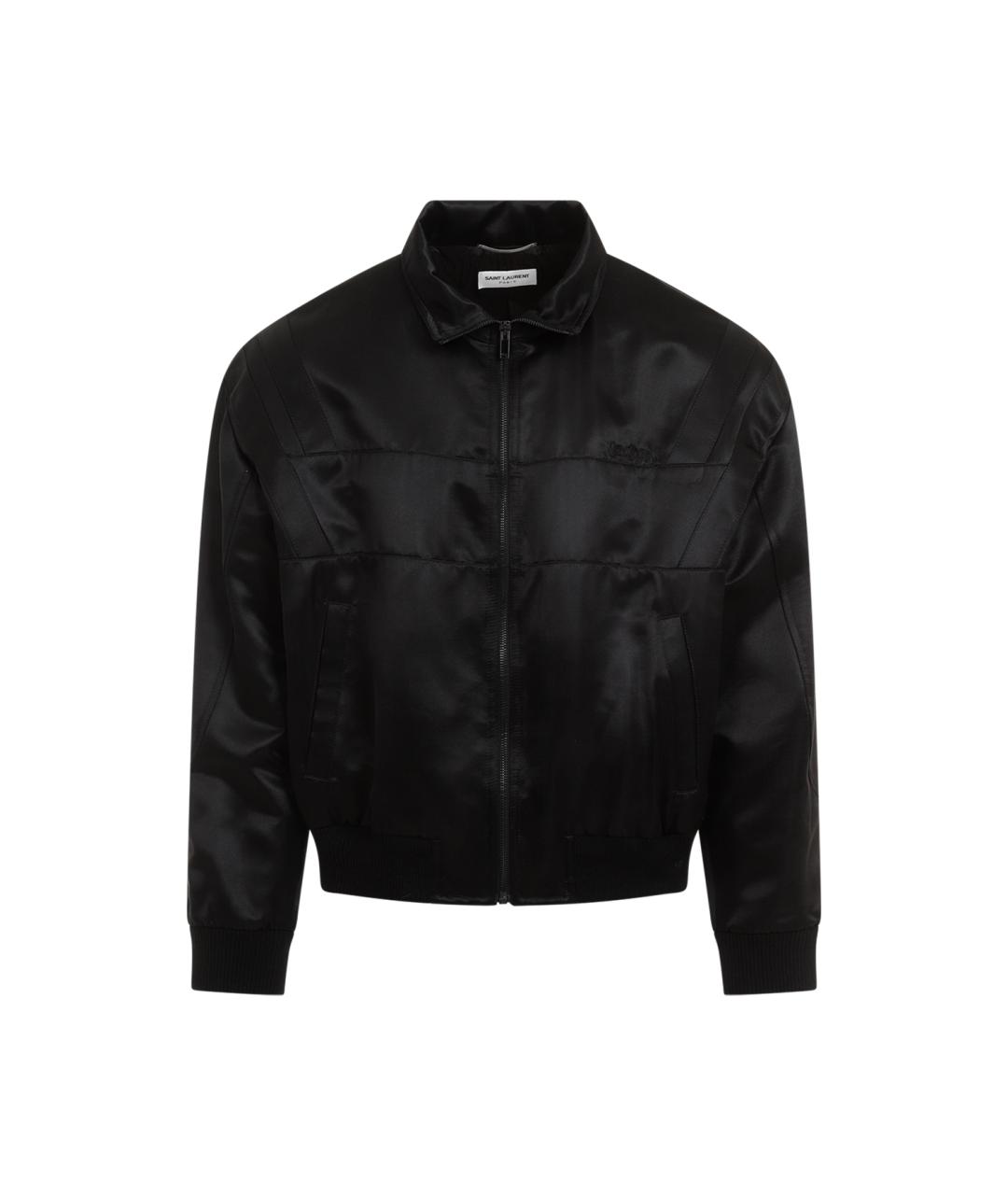 SAINT LAURENT Черная вискозная куртка, фото 1