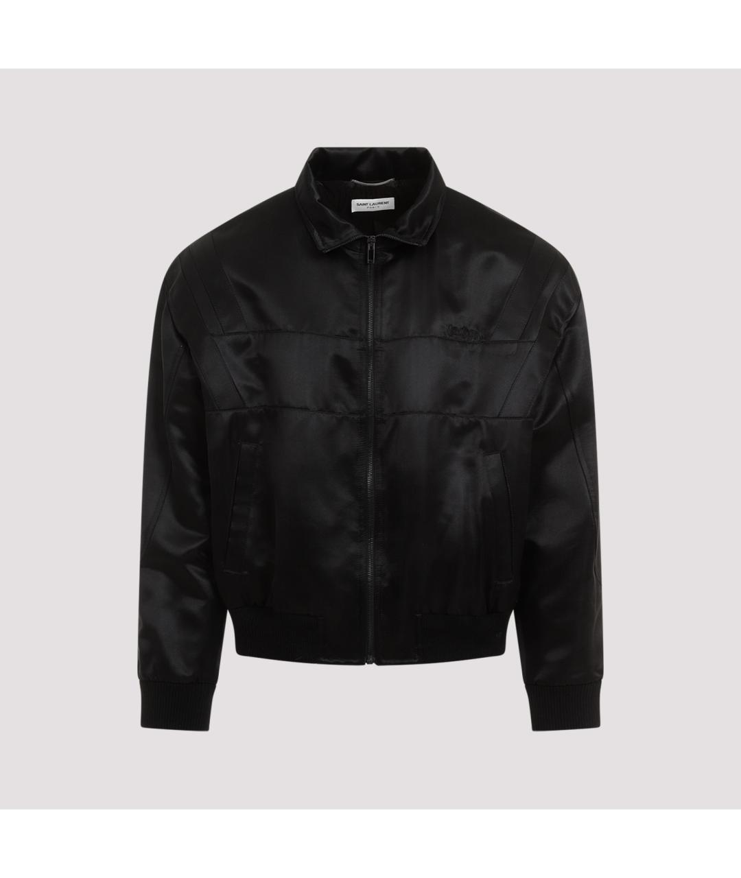SAINT LAURENT Черная вискозная куртка, фото 3