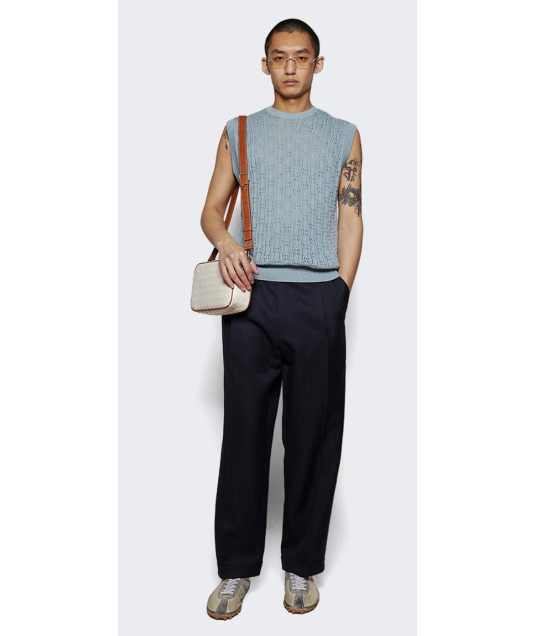 BOTTEGA VENETA Белая кожаная сумка на плечо, фото 6