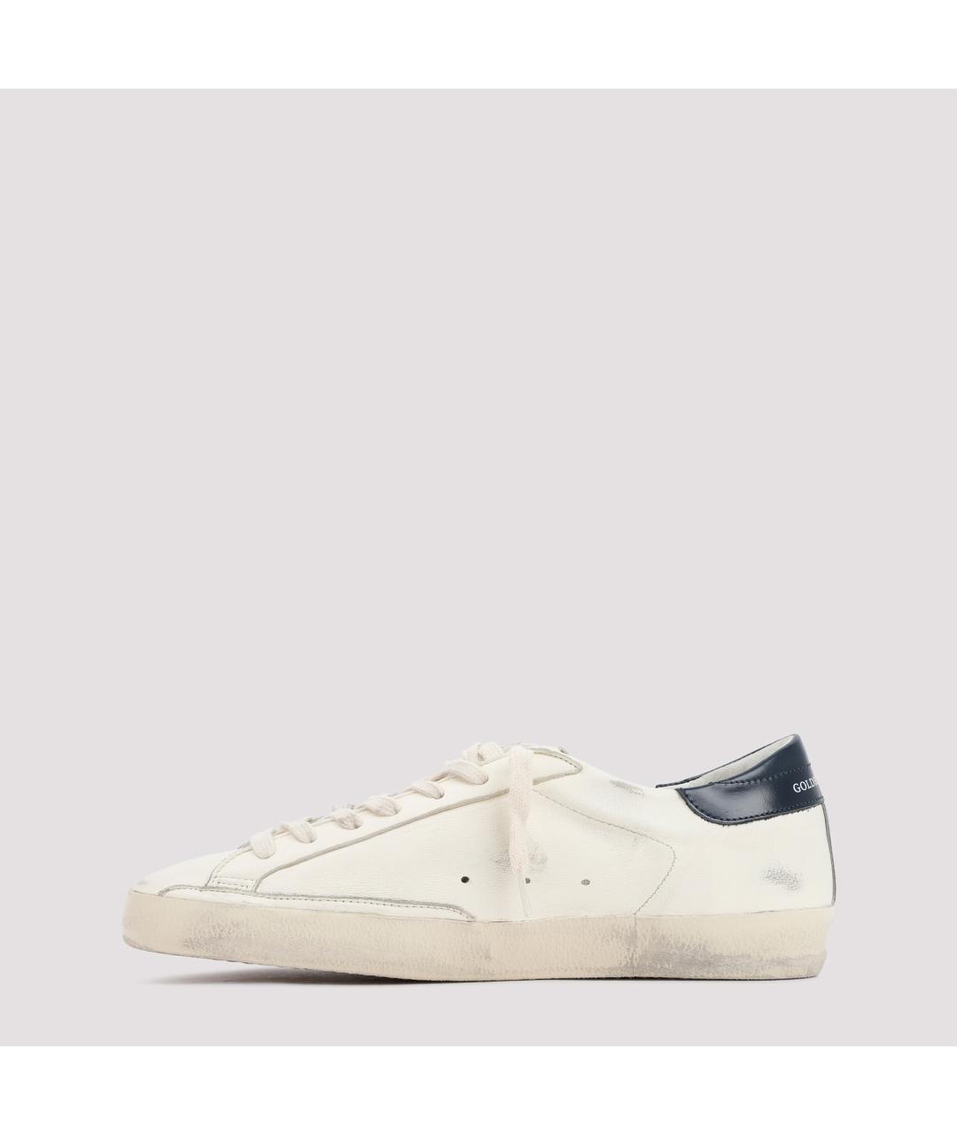 GOLDEN GOOSE DELUXE BRAND Бежевые кожаные низкие кроссовки / кеды, фото 4