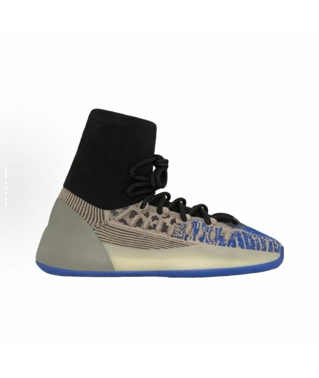 ADIDAS YEEZY Мульти текстильные кроссовки, фото 4
