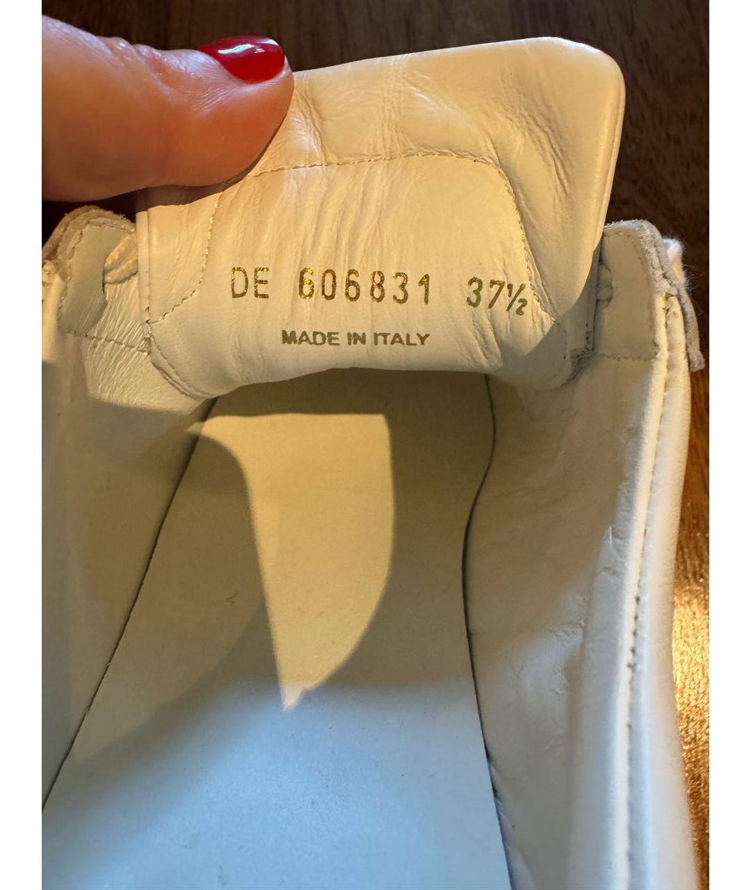 SAINT LAURENT Белые кожаные кеды, фото 8