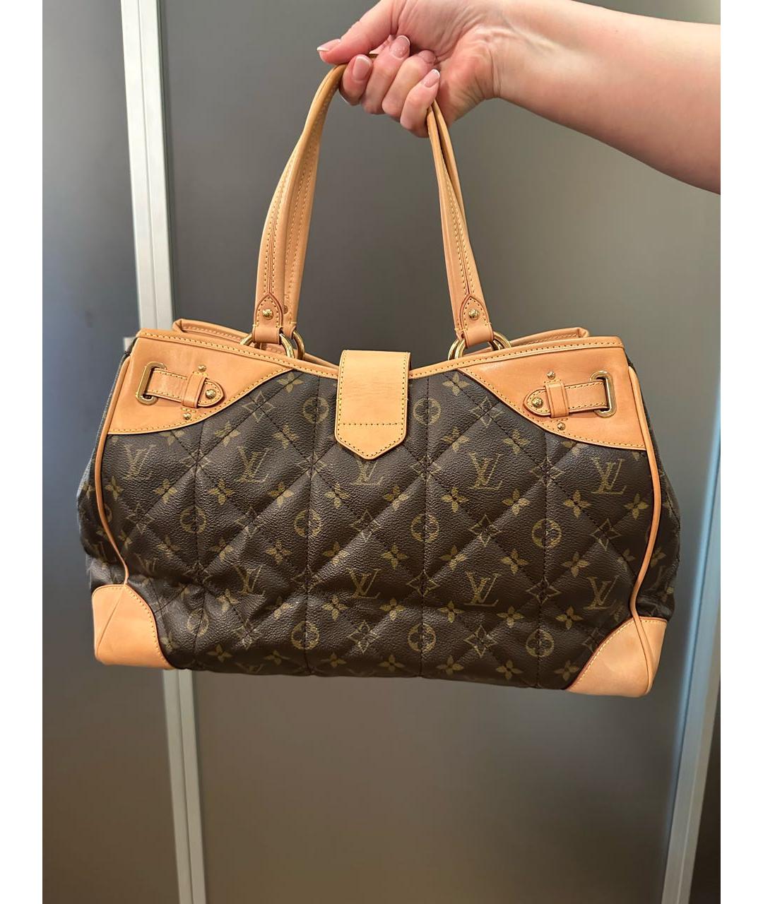 LOUIS VUITTON Коричневая сумка тоут, фото 3