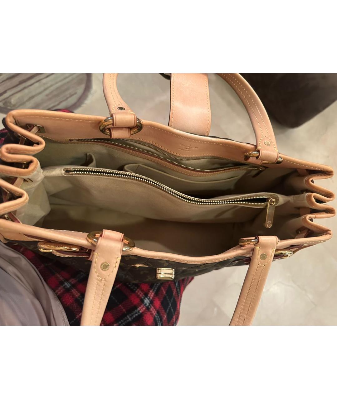 LOUIS VUITTON Коричневая сумка тоут, фото 7