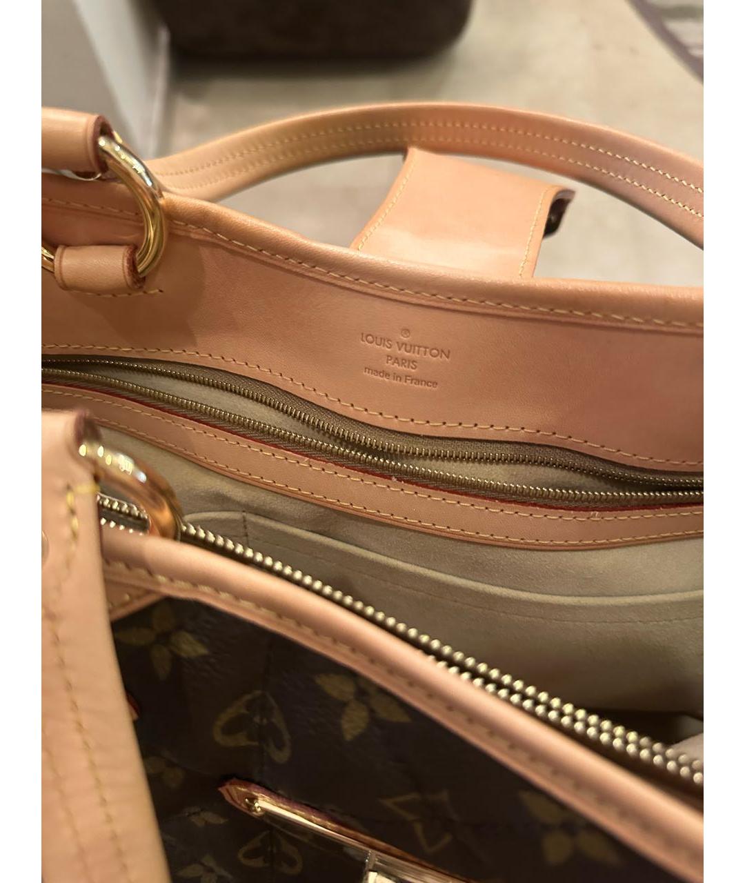LOUIS VUITTON Коричневая сумка тоут, фото 4