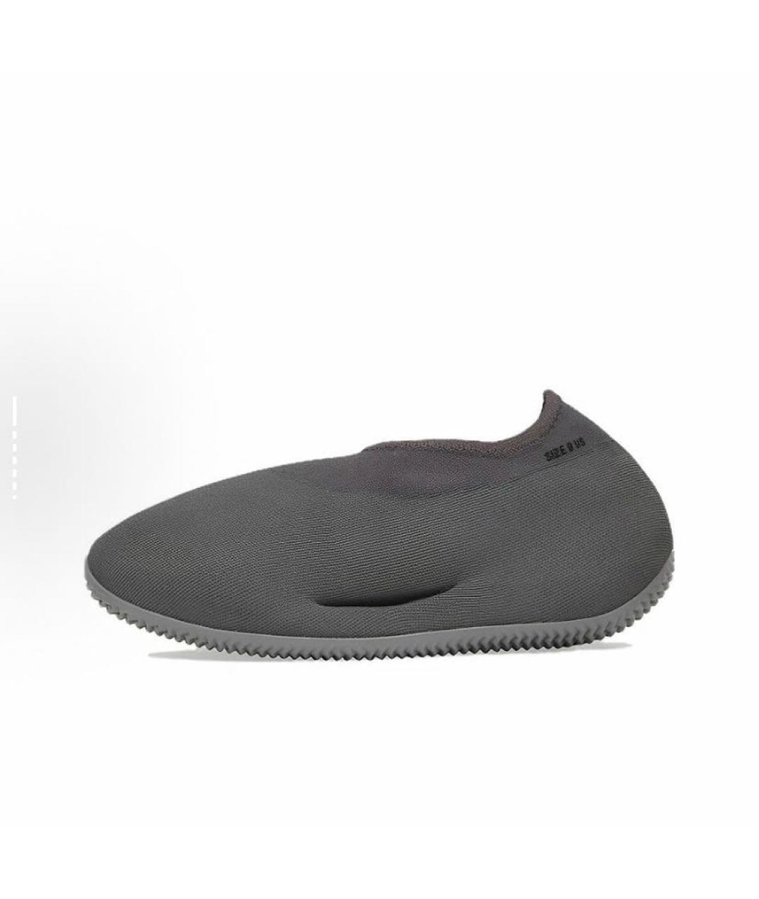 ADIDAS YEEZY Антрацитовые текстильные кроссовки, фото 3