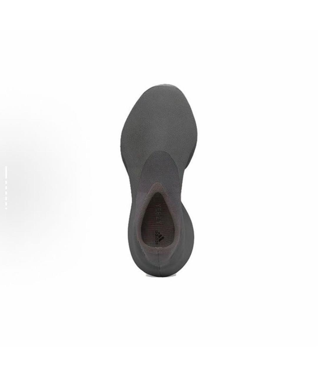 ADIDAS YEEZY Антрацитовые текстильные кроссовки, фото 6