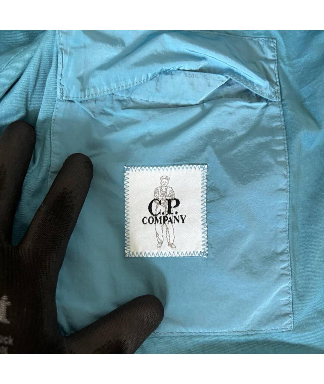 CP COMPANY Бирюзовая полиамидовая куртка, фото 6