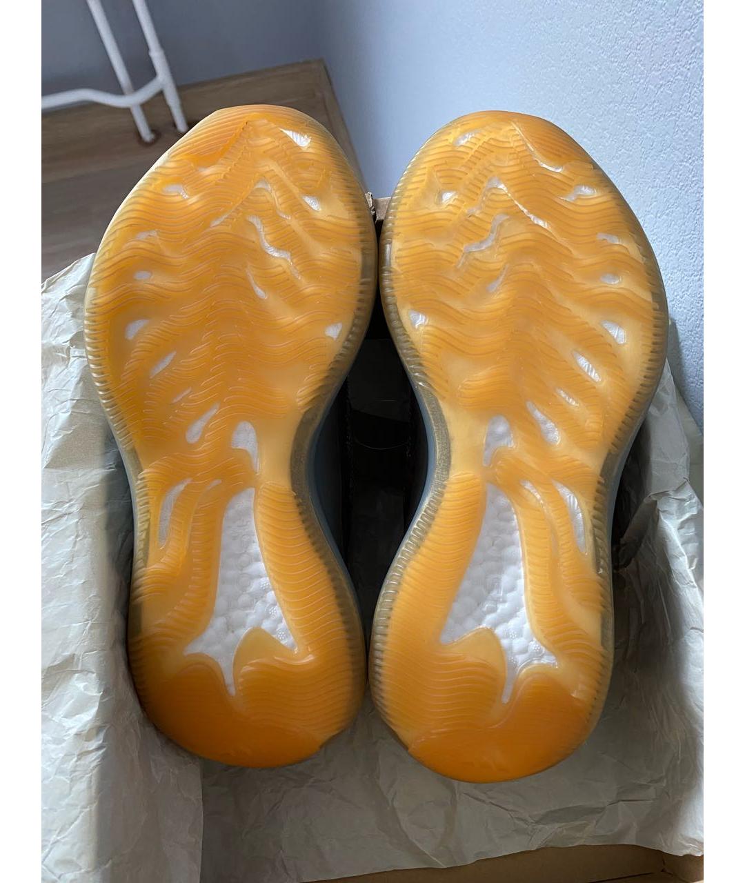 ADIDAS YEEZY Коричневые текстильные кроссовки, фото 6