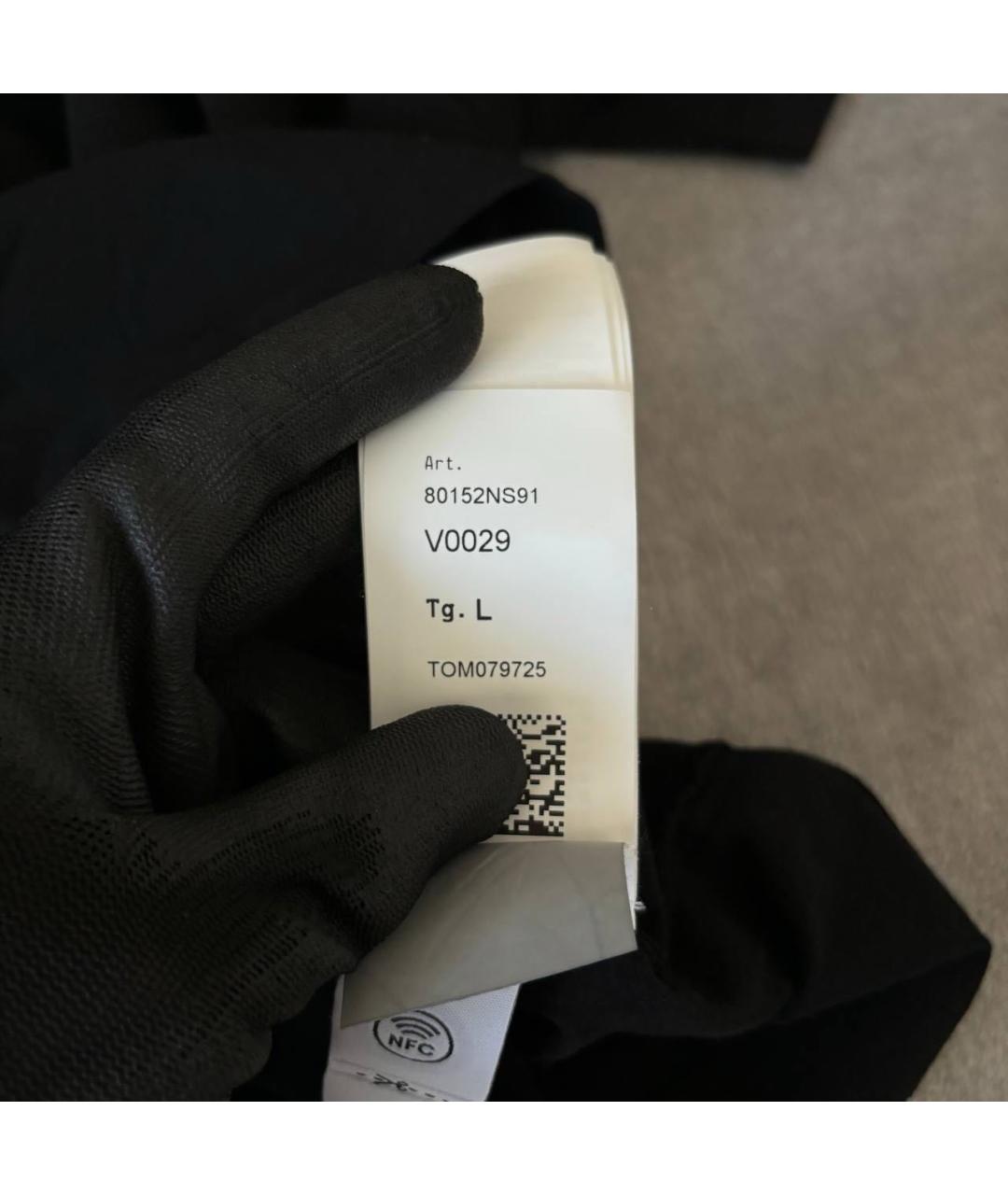 STONE ISLAND Черная хлопковая футболка, фото 8