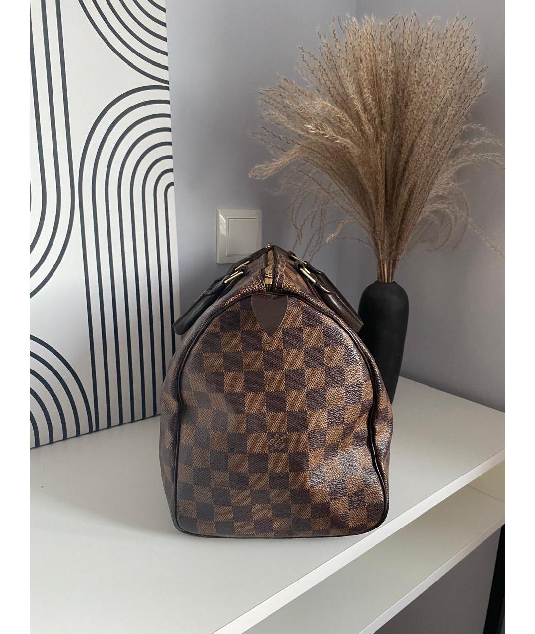 LOUIS VUITTON Коричневая сумка с короткими ручками, фото 2