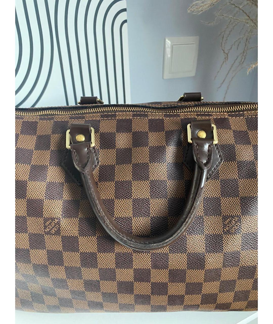 LOUIS VUITTON Коричневая сумка с короткими ручками, фото 5