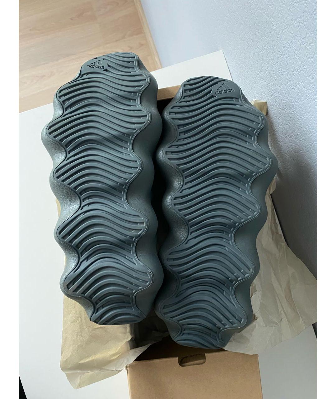 ADIDAS YEEZY Антрацитовые текстильные кроссовки, фото 5