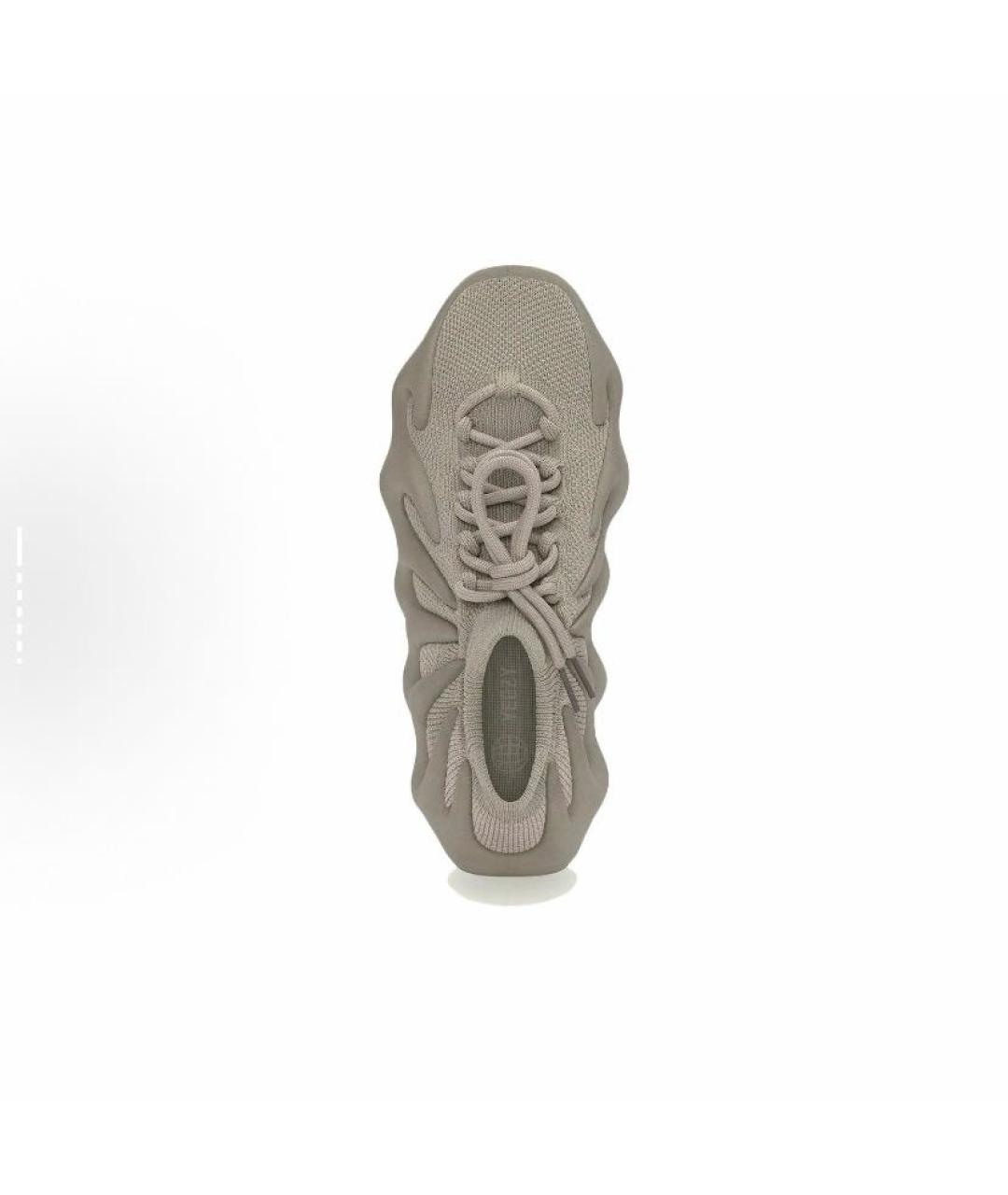 ADIDAS YEEZY Бежевые текстильные кроссовки, фото 4